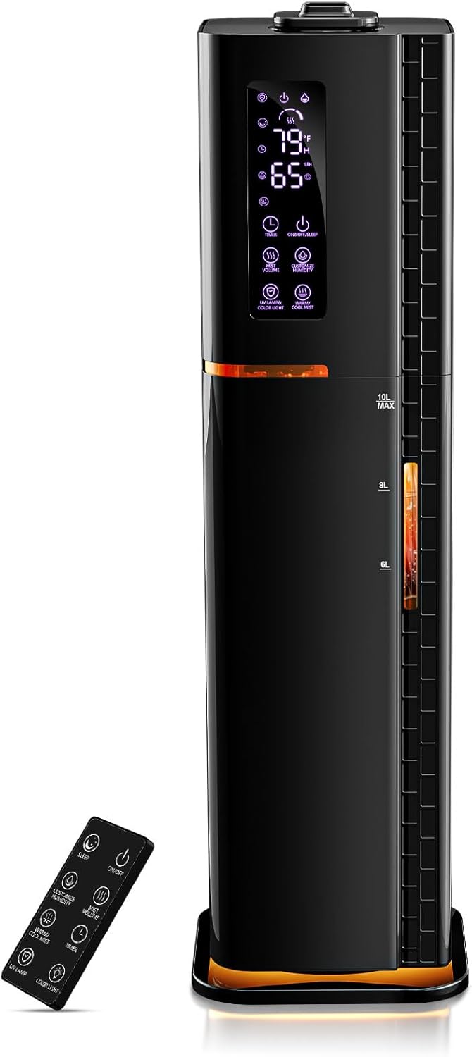 2.64Gal Humidifiers for Bedroom Large Room, Warm and Cool Mist up to 500ft², Top...