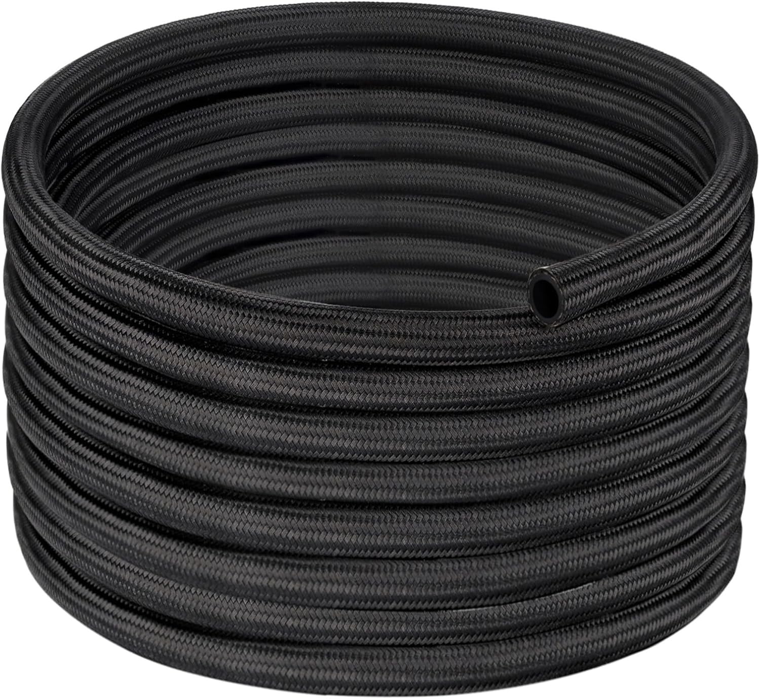 EVIL ENERGY 12AN Fuel Line, AN12 Braided Fuel Hose Nylon CPE 10FT Black Black 12...