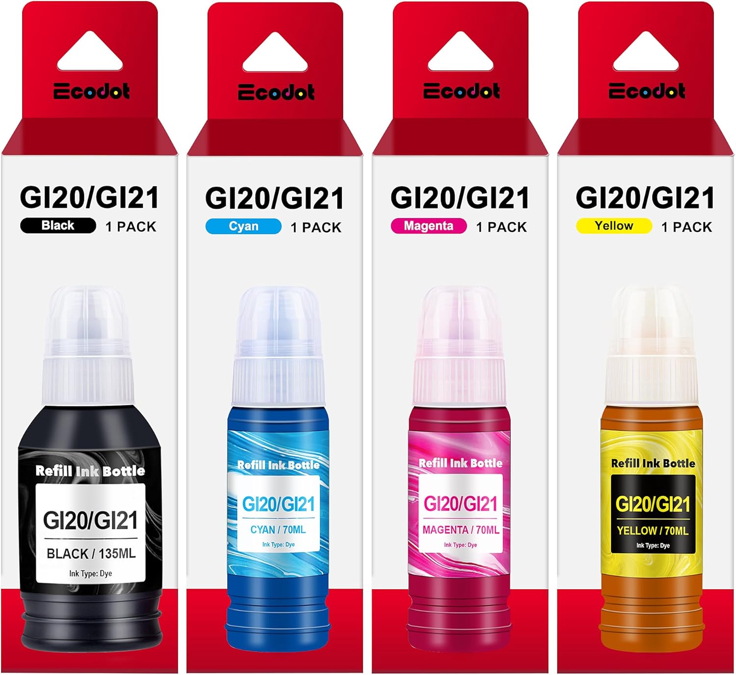 GI-21 G3260 G3270 Ink Bottles Compatible for Canon 21 GI-21 GI21 Ink Refill Bott...