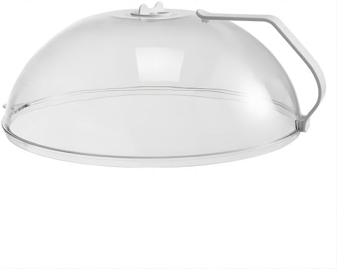 Microwave Splatter Cover for Food,Clear Microwave Splash Guard Cooker lid with H...