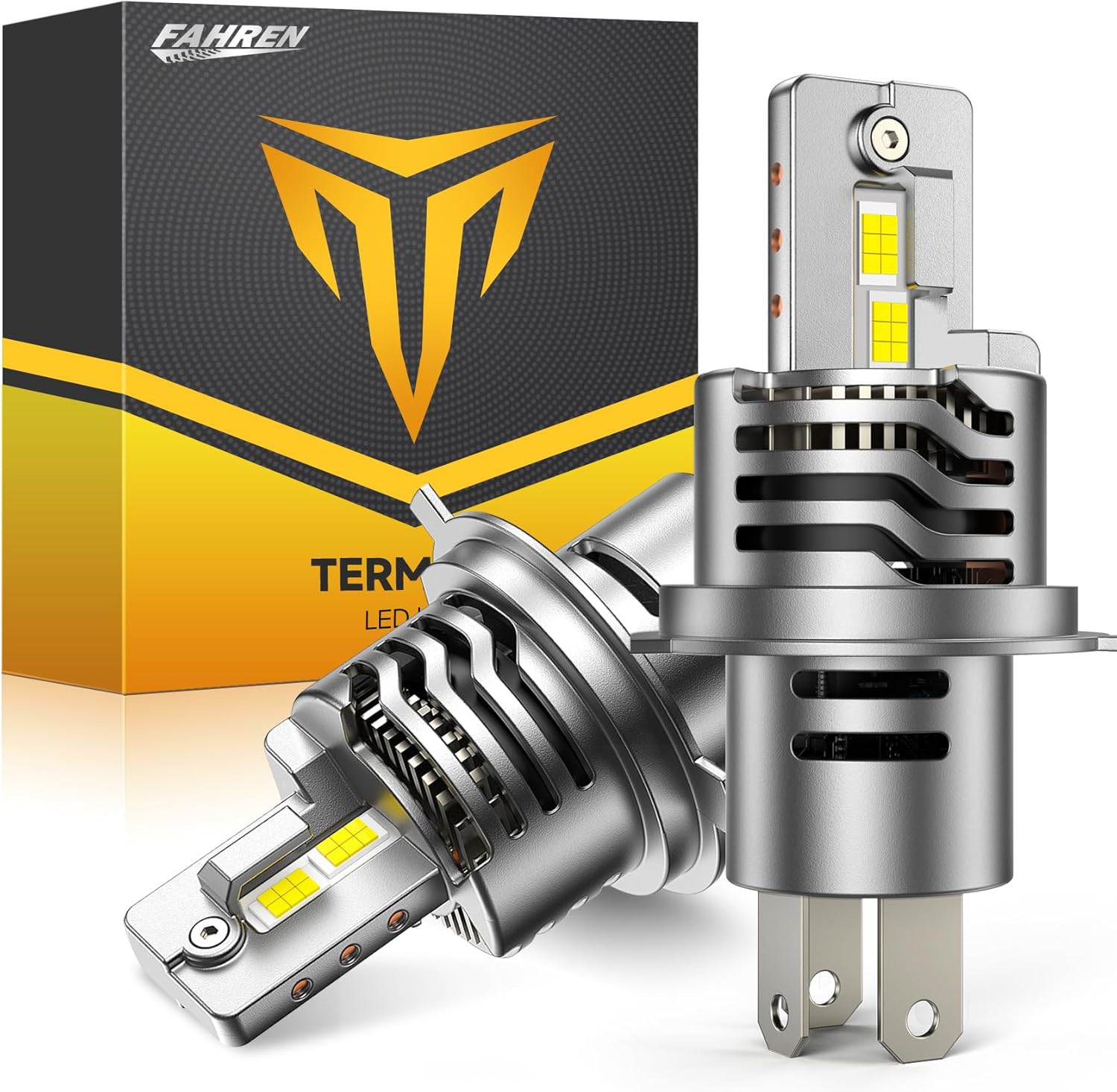 FAHREN H4/9003 fog Light Bulbs, 40000LM 900% Brighter 6500K Cool White, 1:1 Mini...