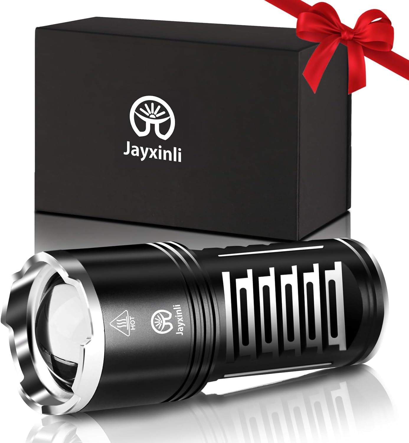 Jayxinli Torches LED Super Bright 500000 Lumen Rechargeable, Powerful Torch 3 Li...