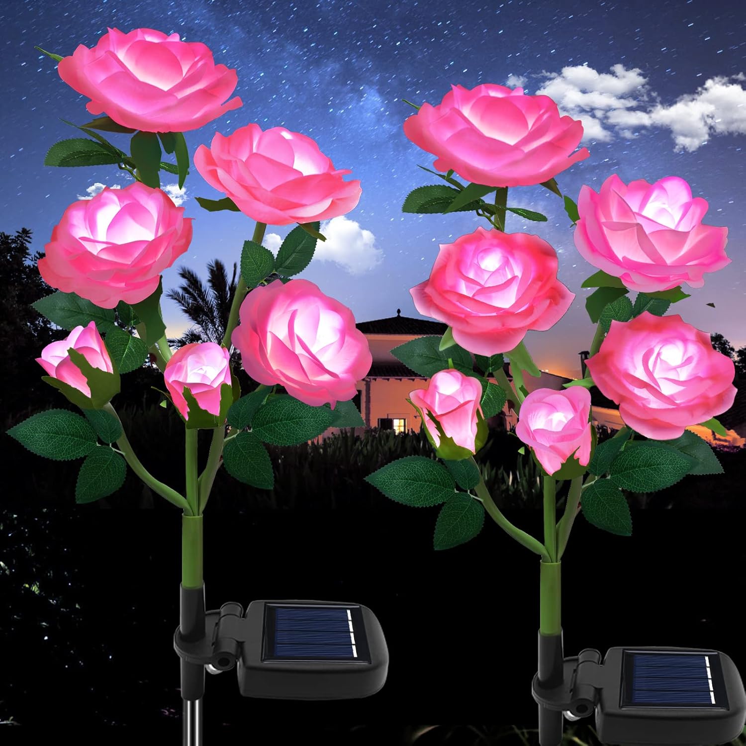 TYNLED Outdoor Solar Garden Stake Lights,Upgraded LED Solar Powered Light with 6...