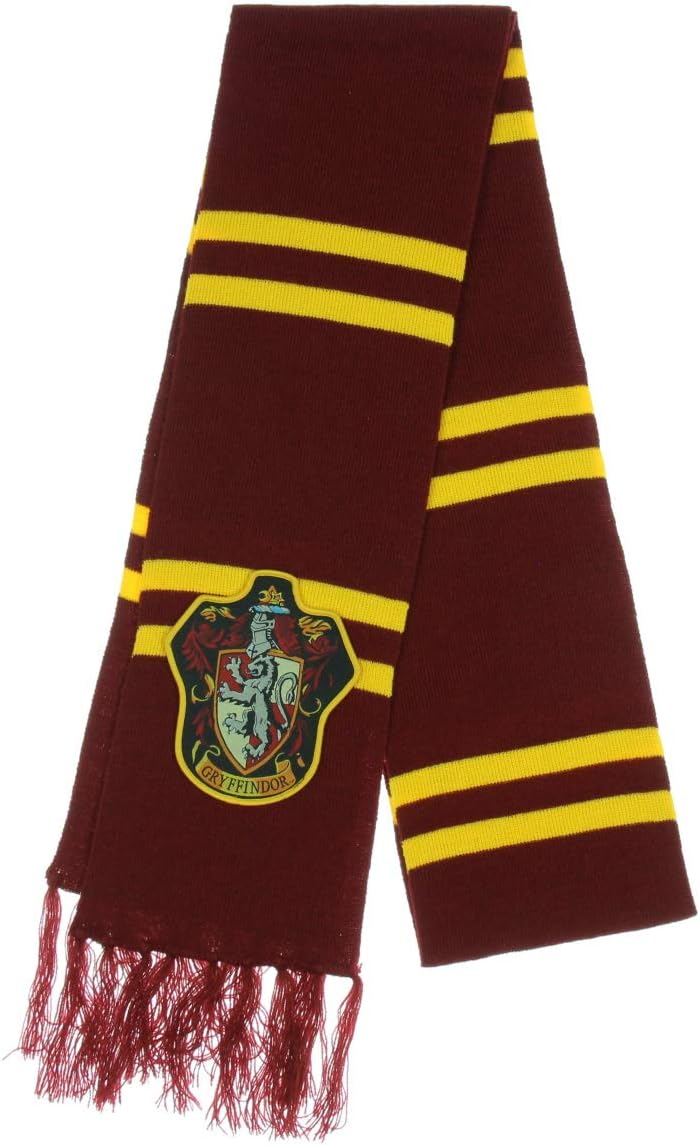 Harry Potter Gryffindor Patch Knit Scarf, Multi, One Size