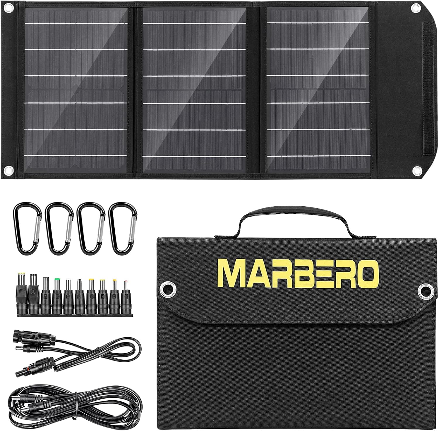 MARBERO Portable Solar Panel 30W Solar Panel Charger 23% High Efficiency Foldabl...