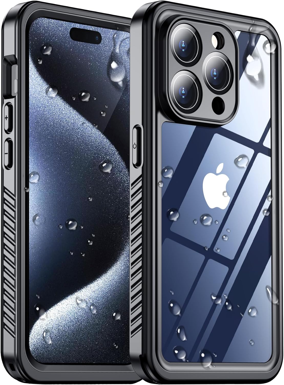 2025 New Designed for iPhone 15 Pro Max Case Waterproof, [Built-in Screen Protec...