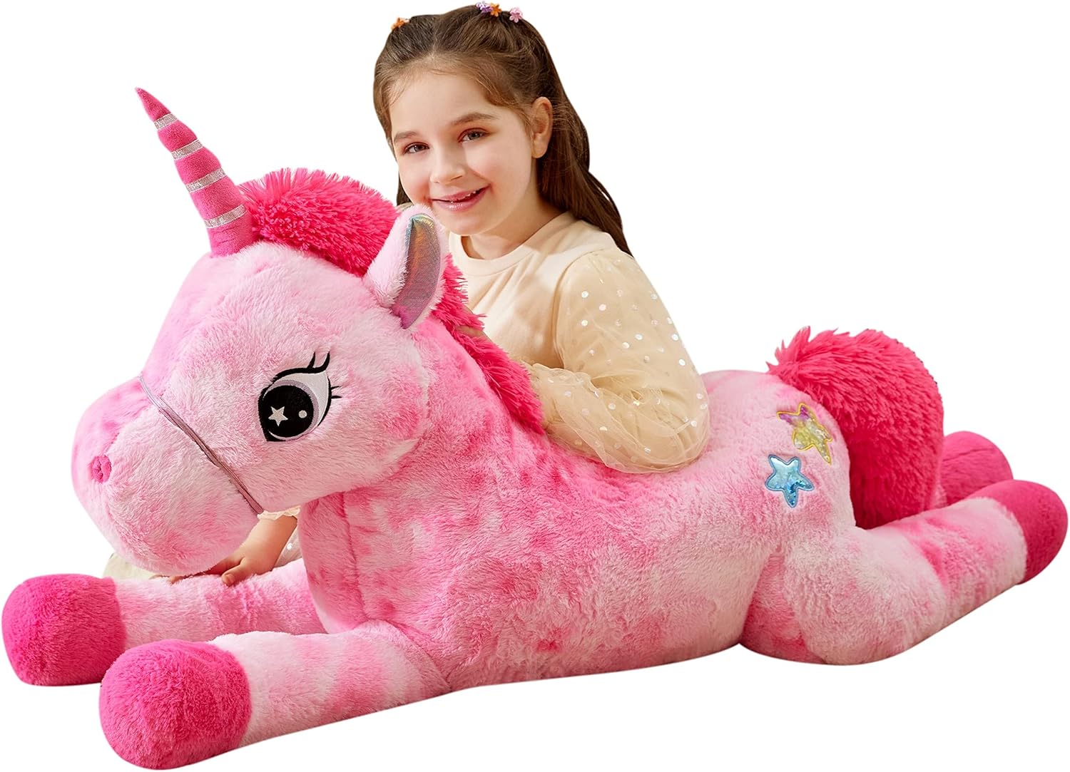 IKASA Giant Unicorn Stuffed Animal Plush Toys, Licorne Soft Toy Large Cute Huge...