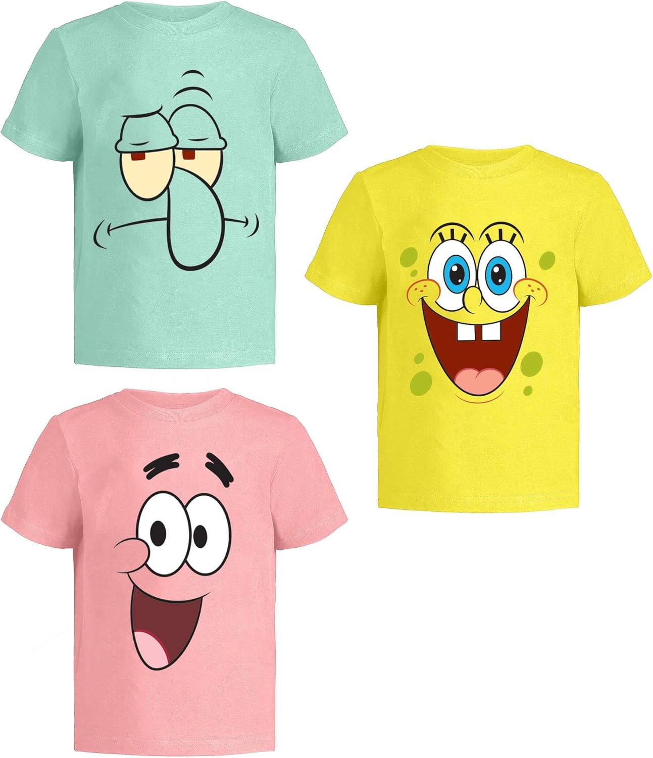 Spongebob Squarepants Graphic T-Shirt (Sets) Patrick Star Squidward Plankton Gar...