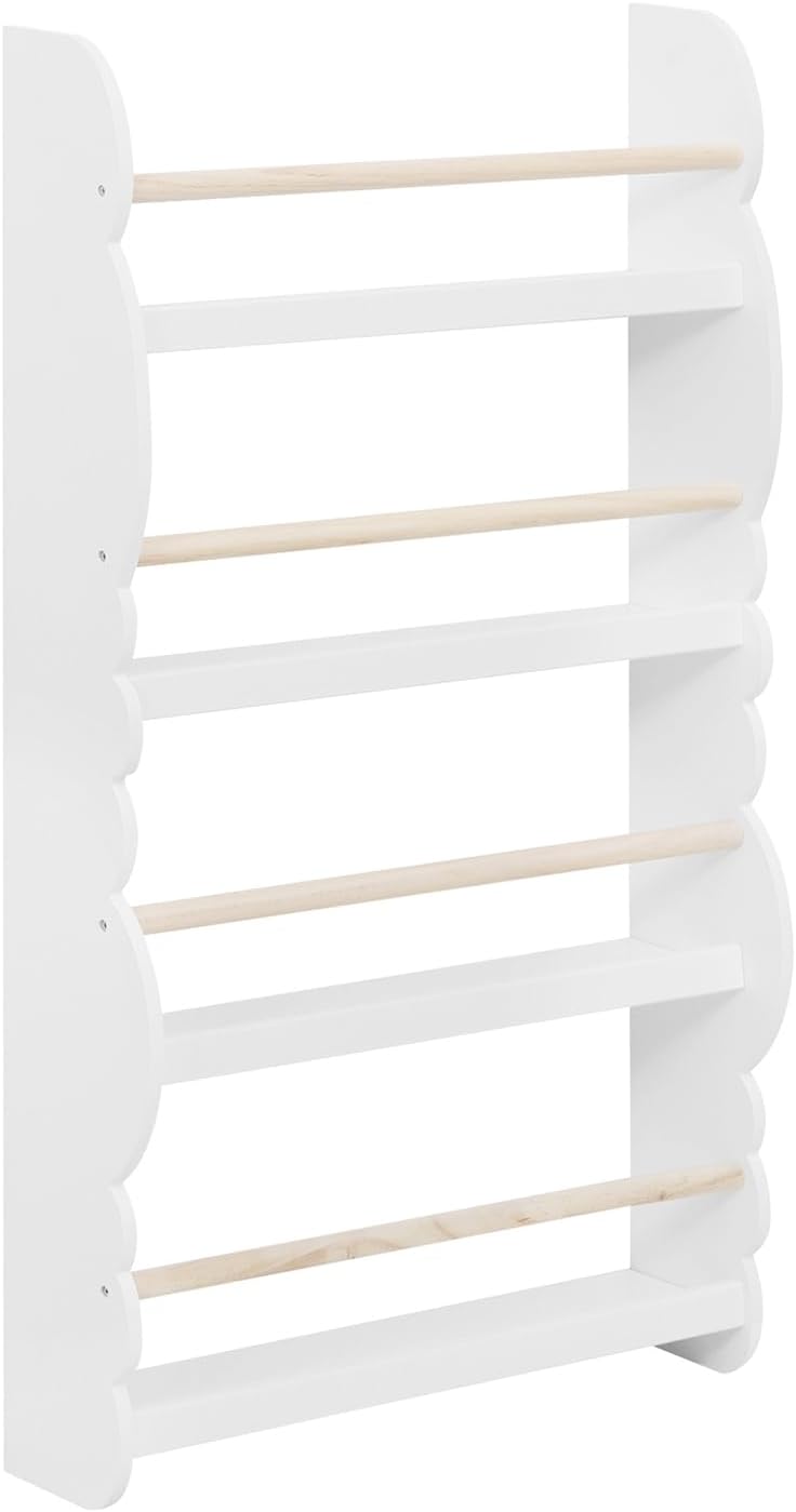 WOLTU Kids Bookcase Wall Shelf, 4 Tier Children's Bookshelf Storage Display Rack...