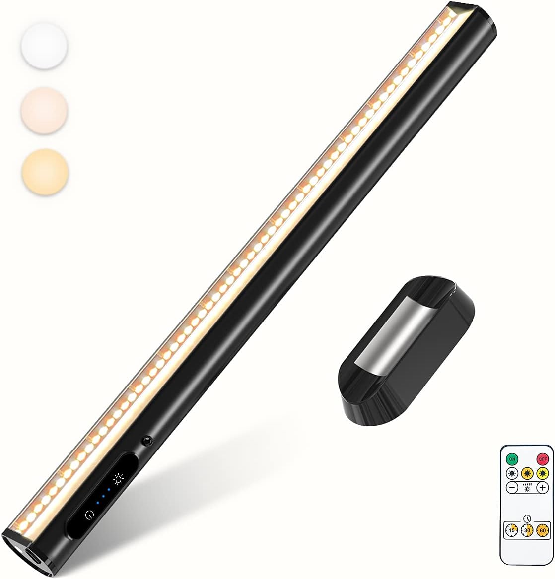 bravzurg LED Strip Light Bar Battery Powered, 4000mAh Battery Operated Wall Ligh...