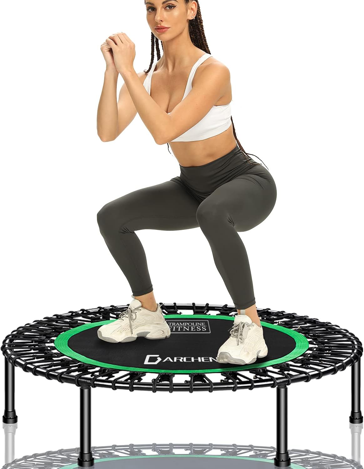 Darchen 200 KG Rebounder Mini Trampoline for Adults, Indoor Small Rebounder Exer...