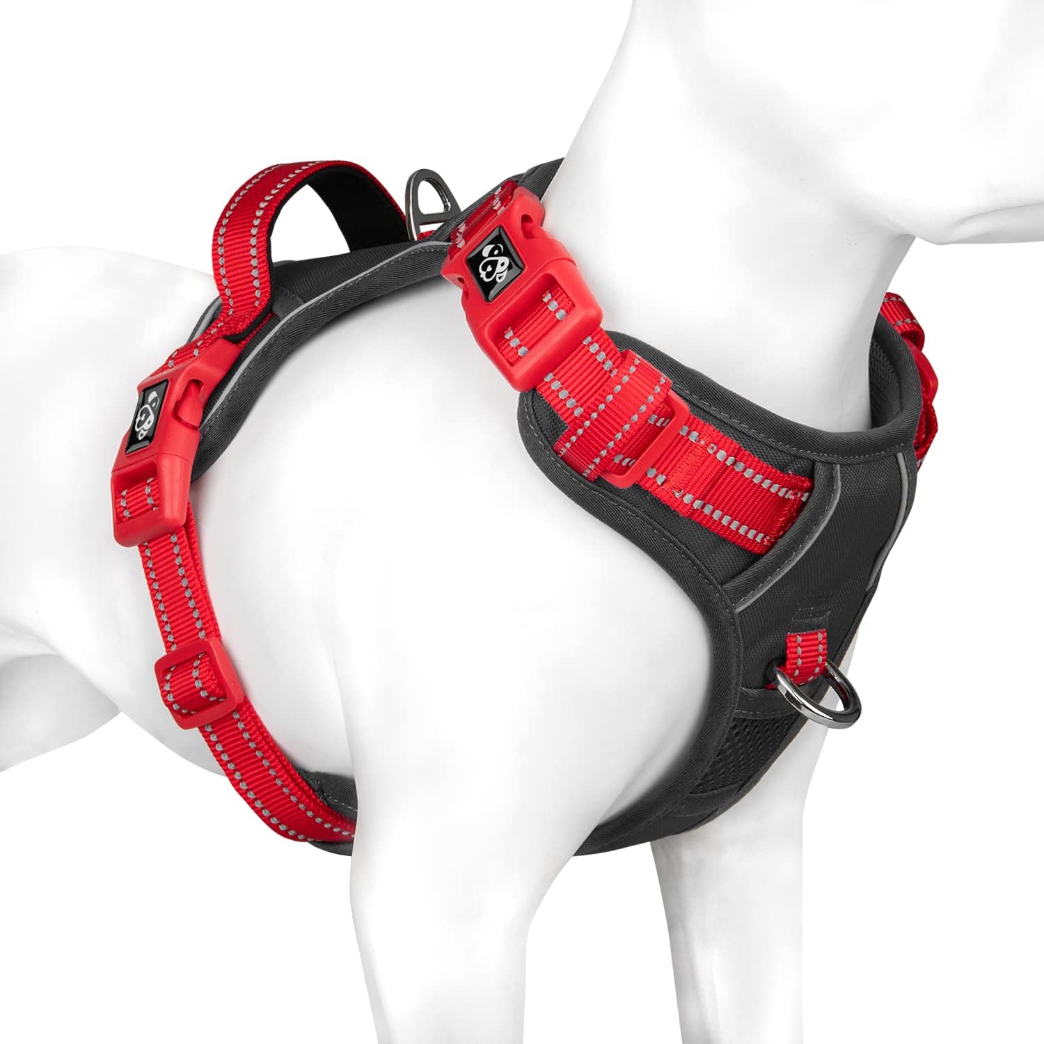 PHOEPET No Pull Dog Harness, Unique Colors Reflective Adjustable Dog Vest, with...