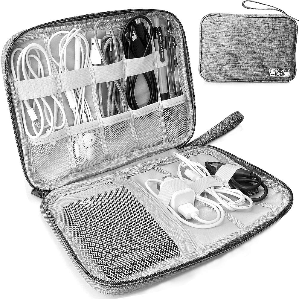 HCFGS Electronics Accessories Organizer Bag, Travel Cable Organiser Bag, Univers...