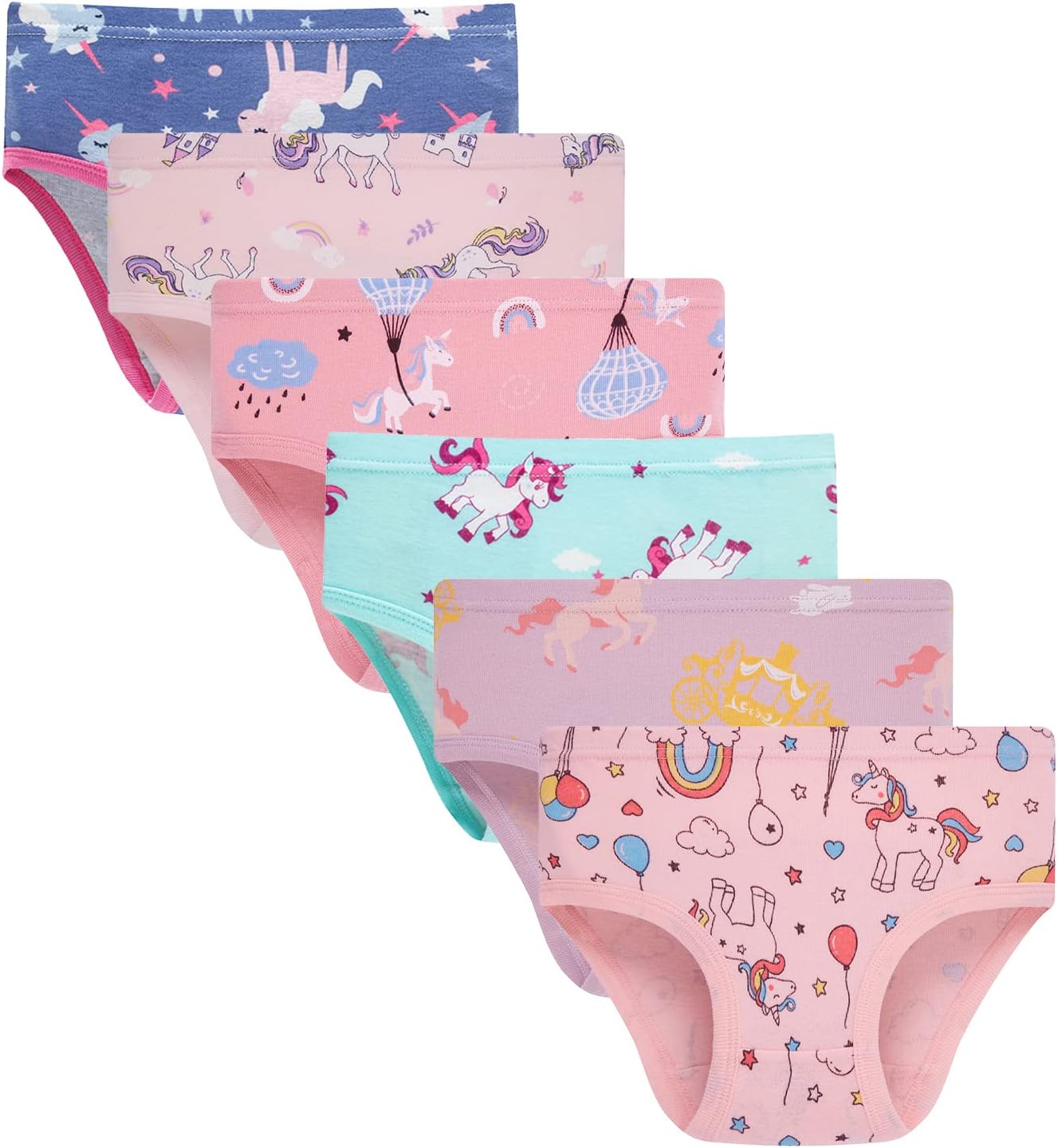 Boboking Comfty Underwear Little Girls'Briefs Baby Undies Girls Panties 4 Multic...