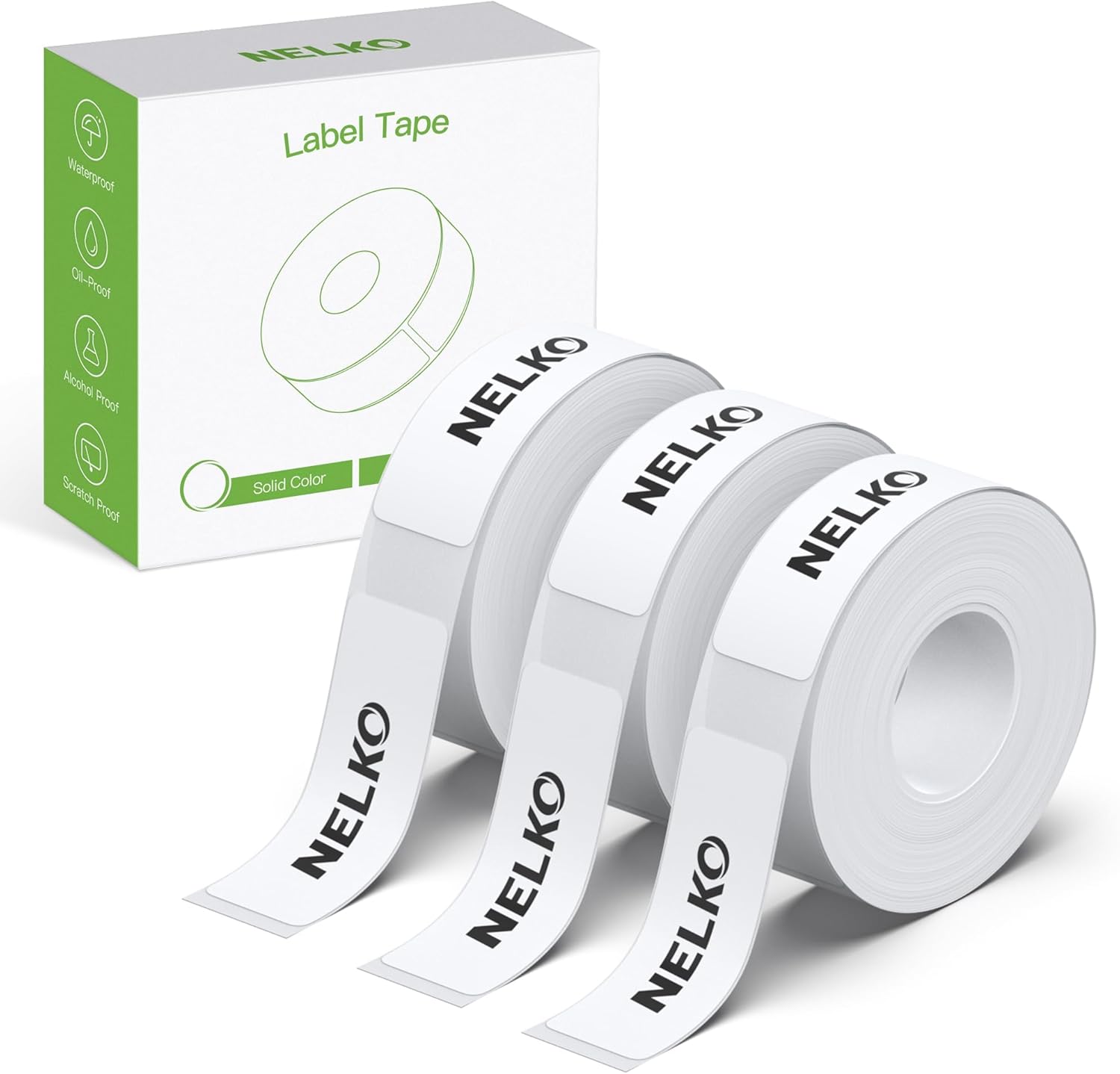 NELKO Genuine P21 Label Maker Tape, Adapted Label Print Paper, 14x40mm (0.55"x1....