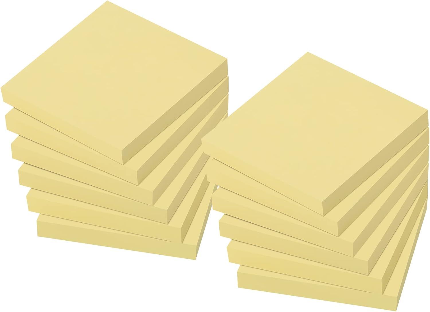 ZCZN Canary Yellow Sticky Notes Set, 76 x 76 mm, 100 Sheets/Pad, Sticky Issue is...