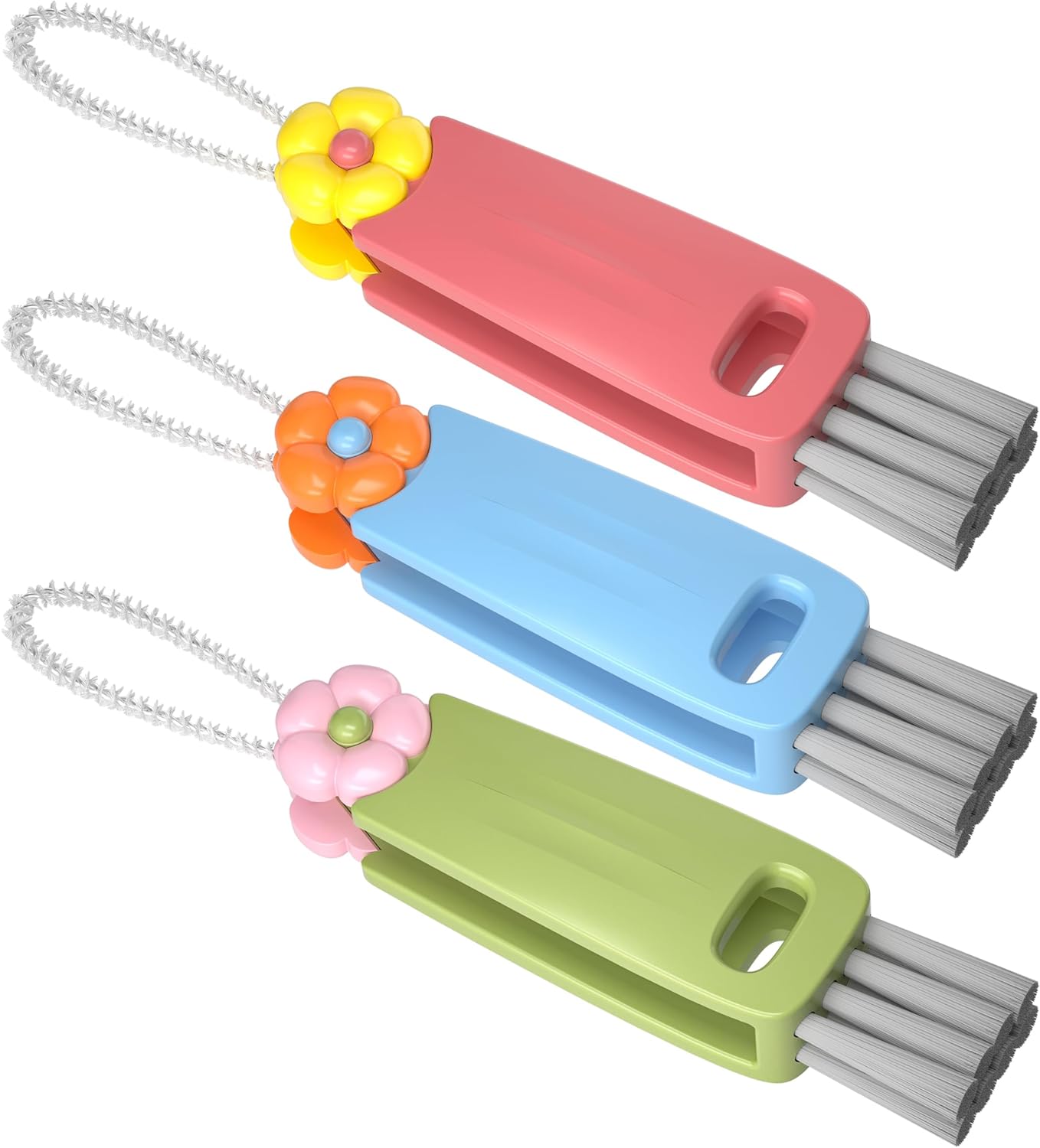 3 in 1 Cup Lid Gap Cleaning Brush Set, Multifunctional Bottle Cleaning Brush, Cu...