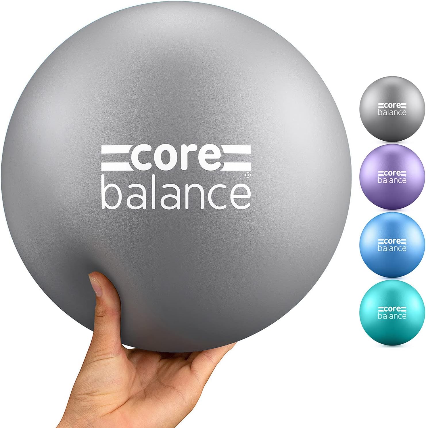 Core Balance Soft Pilates Ball 23cm / 9 Inch, Small Anti Burst, Yoga Exercise Fi...