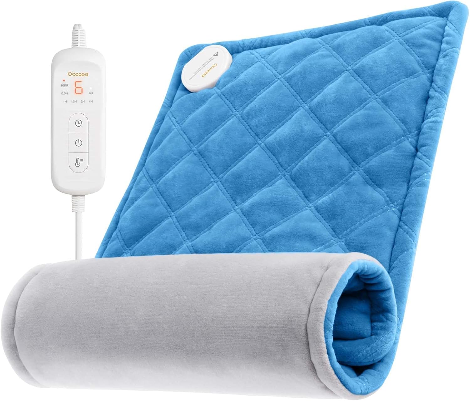 OCOOPA Electric Heating Pad, FSA HSA Eligible, Ultra Soft& Comfortable Plush, He...
