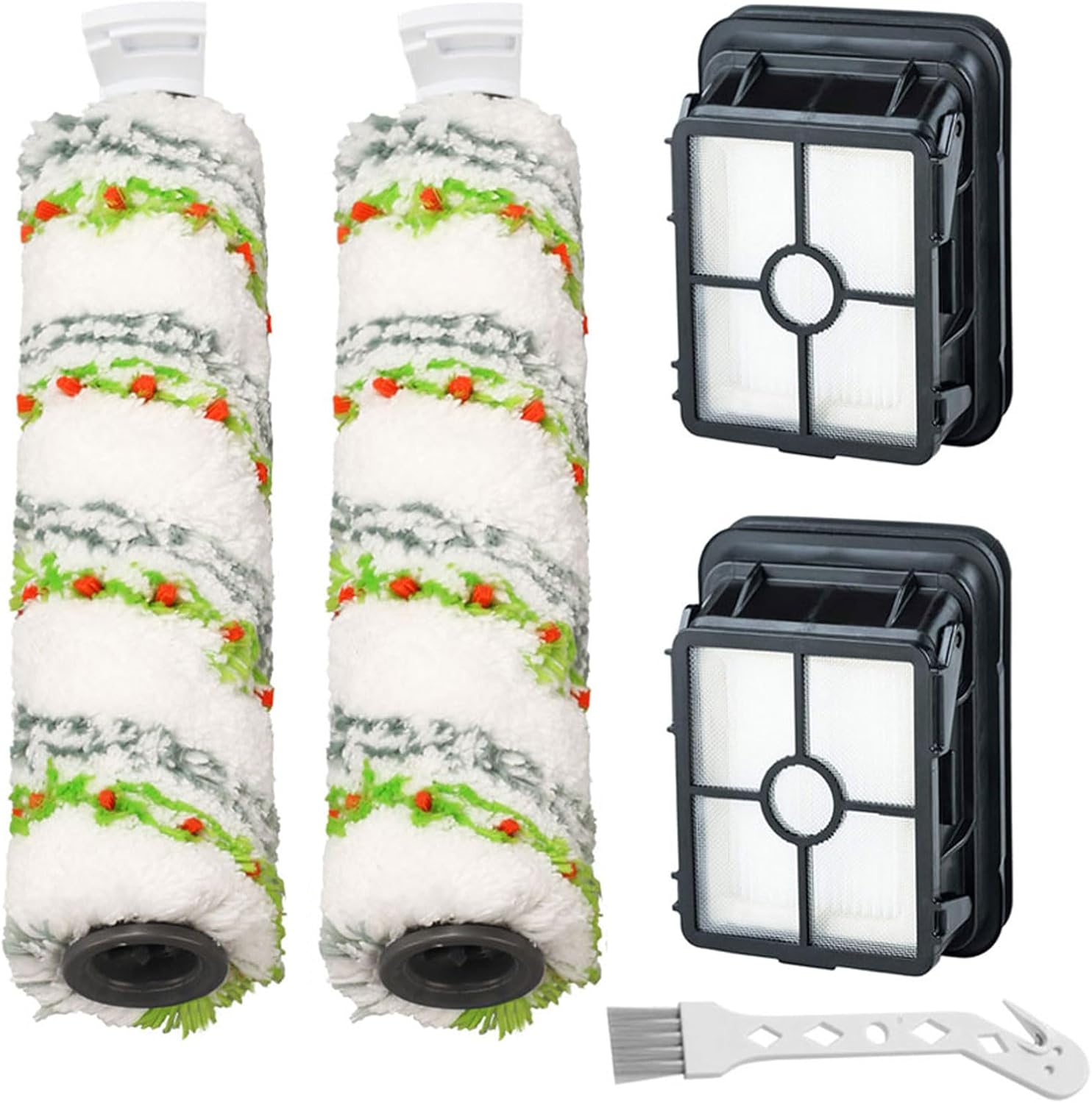 Lemige 2 Pack Replacement Brushes and Filters for Bissell CrossWave Max 2554 259...