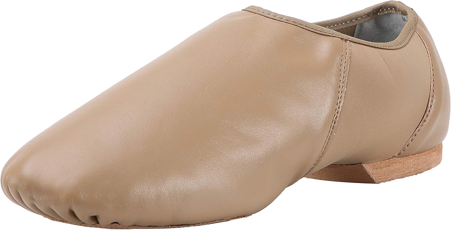 ARCLIBER Leather Slip On Jazz Shoe for Girls Boys (Big Child/Little Child/Toddle...