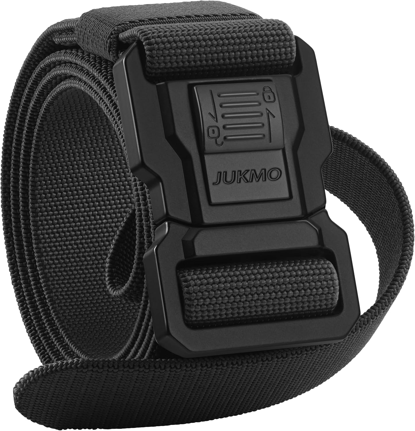 JUKMO Men's Tactical Military Work 1.5" Stretch Nylon Web Hiking Quick Release B...