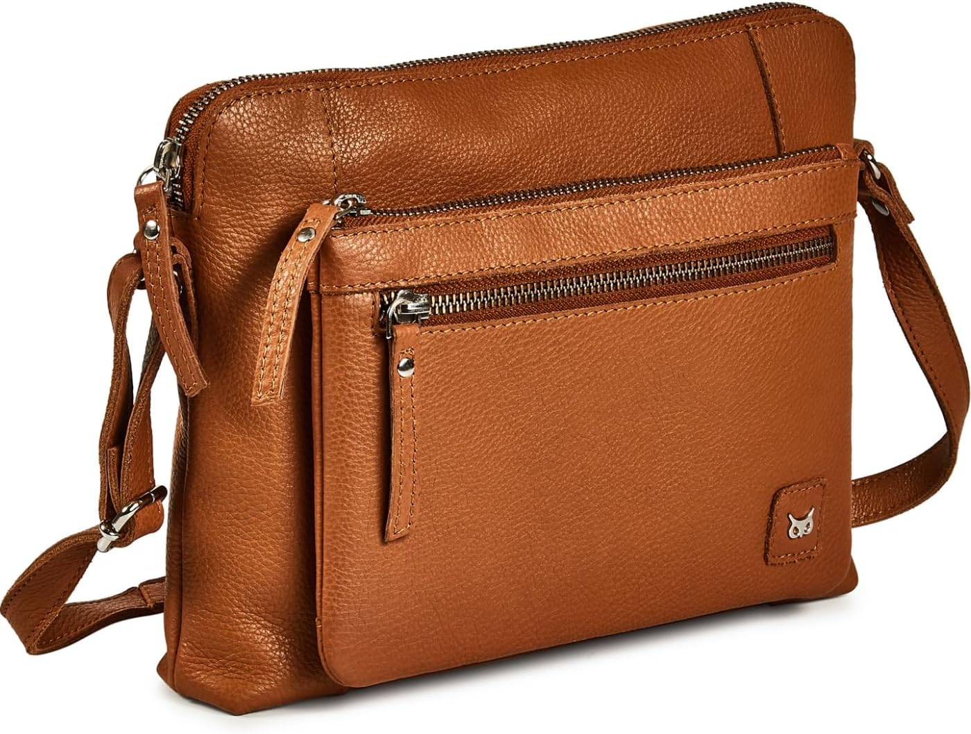 Wise Owl Accessories Small Soft Pebbled Real Leather Crossbody Handbags Purses S...