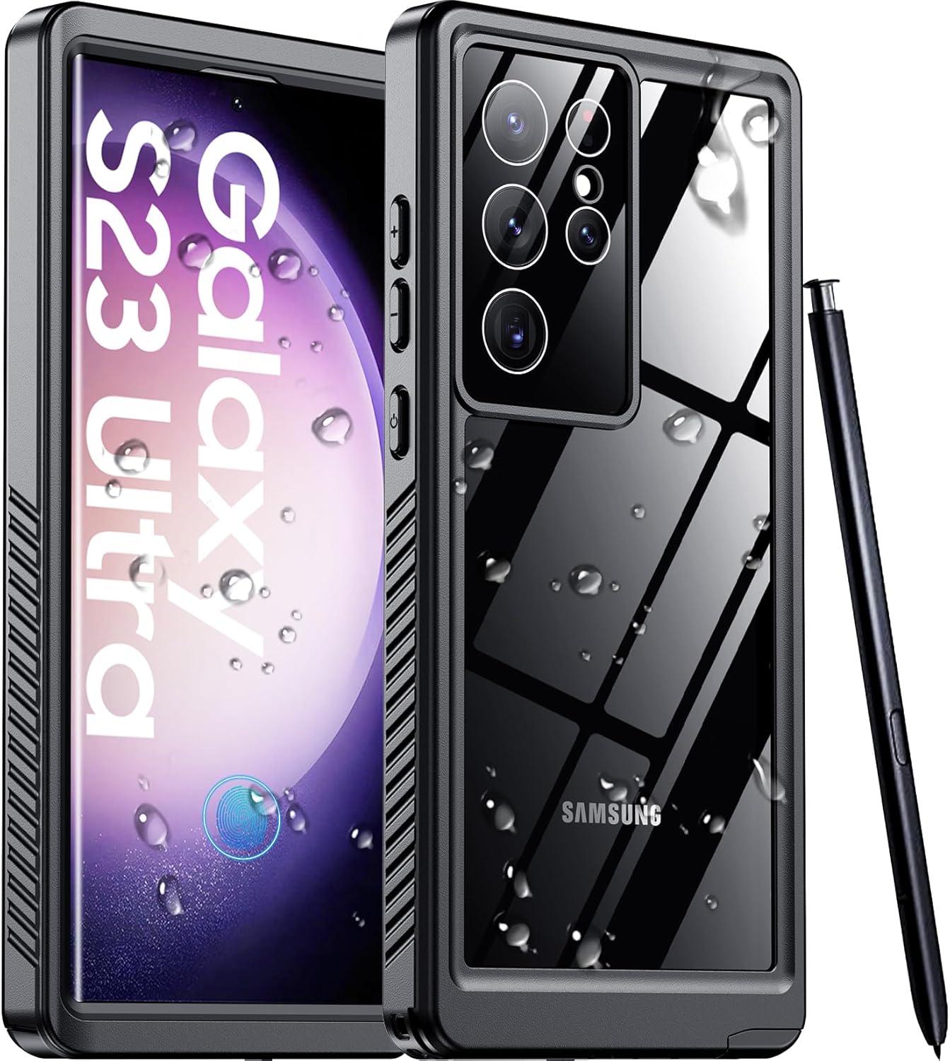2025 New for Samsung Galaxy S23 Ultra Case Waterproof, [Military Grade Shockproo...
