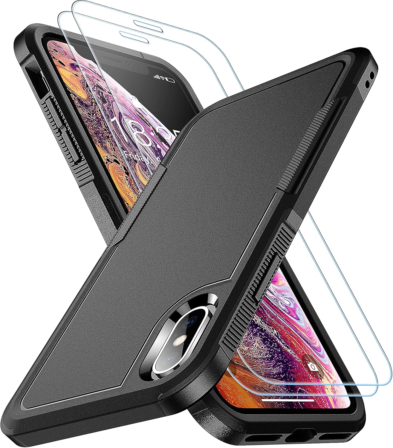 SPIDERCASE for iPhone Xs Max Case, [10 FT Military Grade Drop Protection] [Non-S...