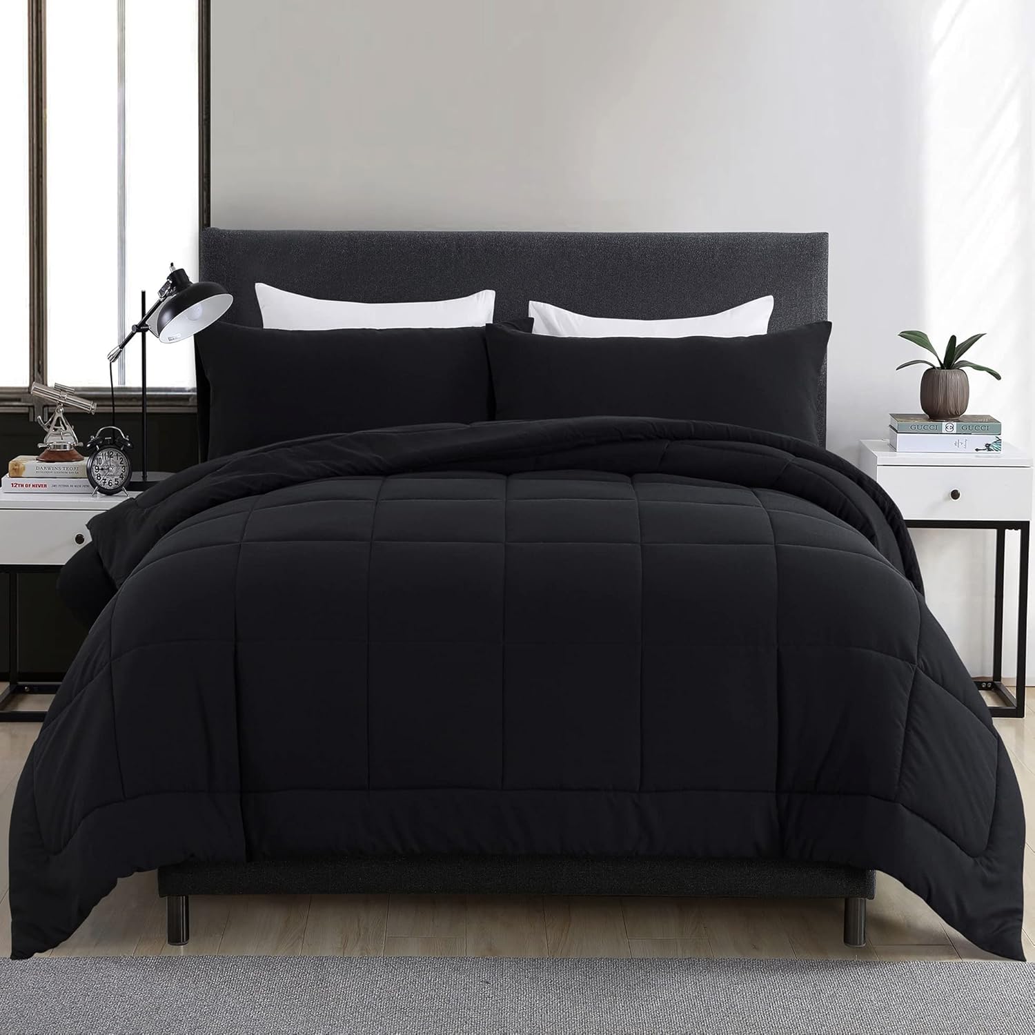 DOWNCOOL Full Size Comforter Sets -All Season Bedding Comforters with 2 Pillow C...