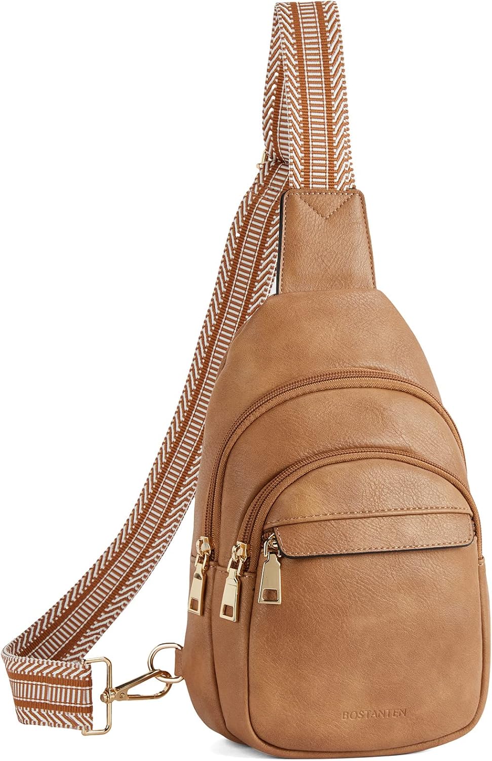 BOSTANTEN Small Sling Bag for Women Leather Crossbody Bags Fanny Pack Chest Bag...