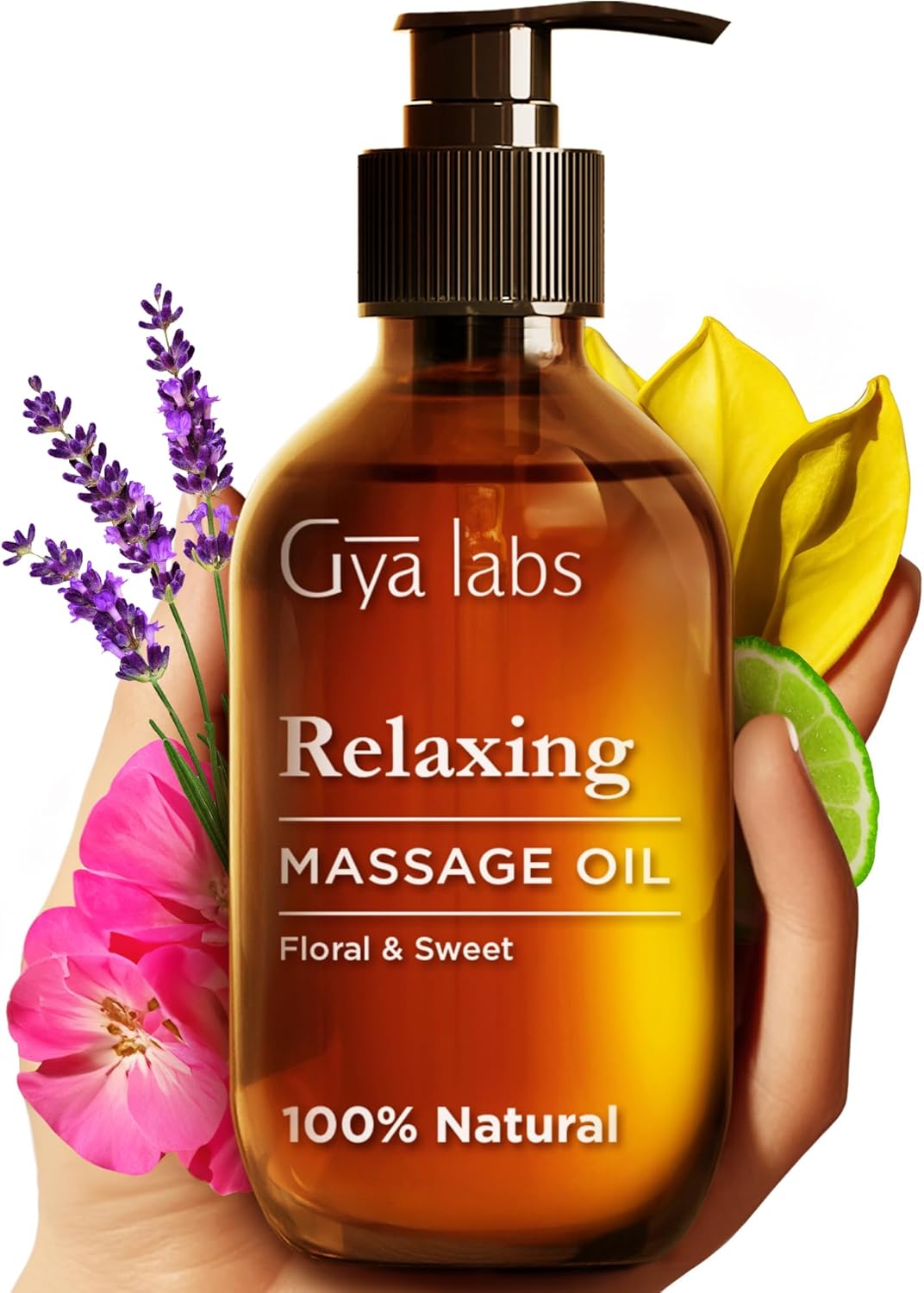 Gya Labs Relaxing Massage Oil for Sore Muscles - Spa Quality Sore Muscle Massage...