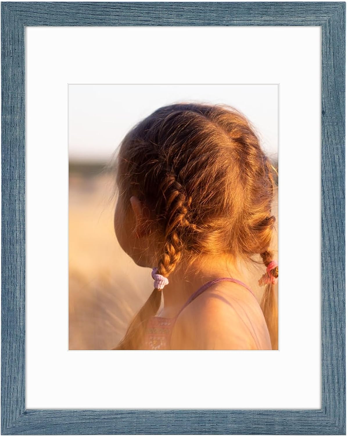 Golden State Art, 11x14 Picture Frame with Mat for 8x10 - High Definition Glass...