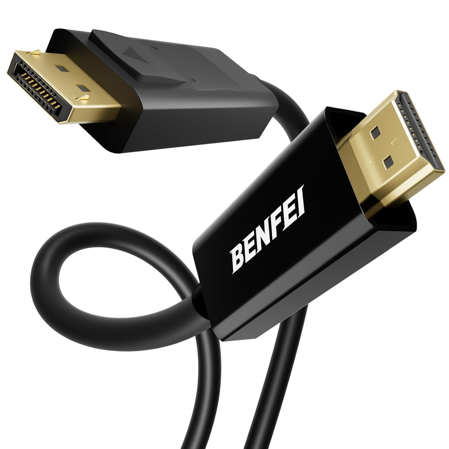 BENFEI 4K DisplayPort to HDMI 1.8M Cable, DisplayPort to HDMI Uni-Direction Cabl...