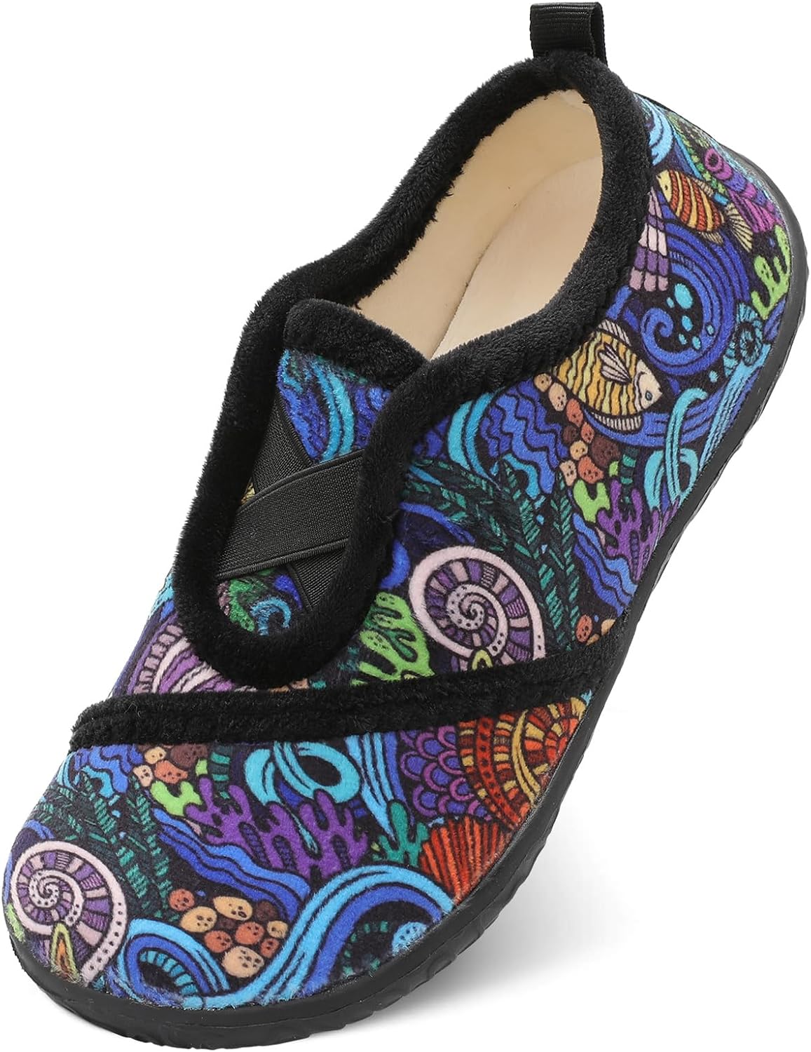 JIASUQI Womens Slippers Fuzzy Slip-on House Shoes Indoor Outdoor Slippers for Wo...