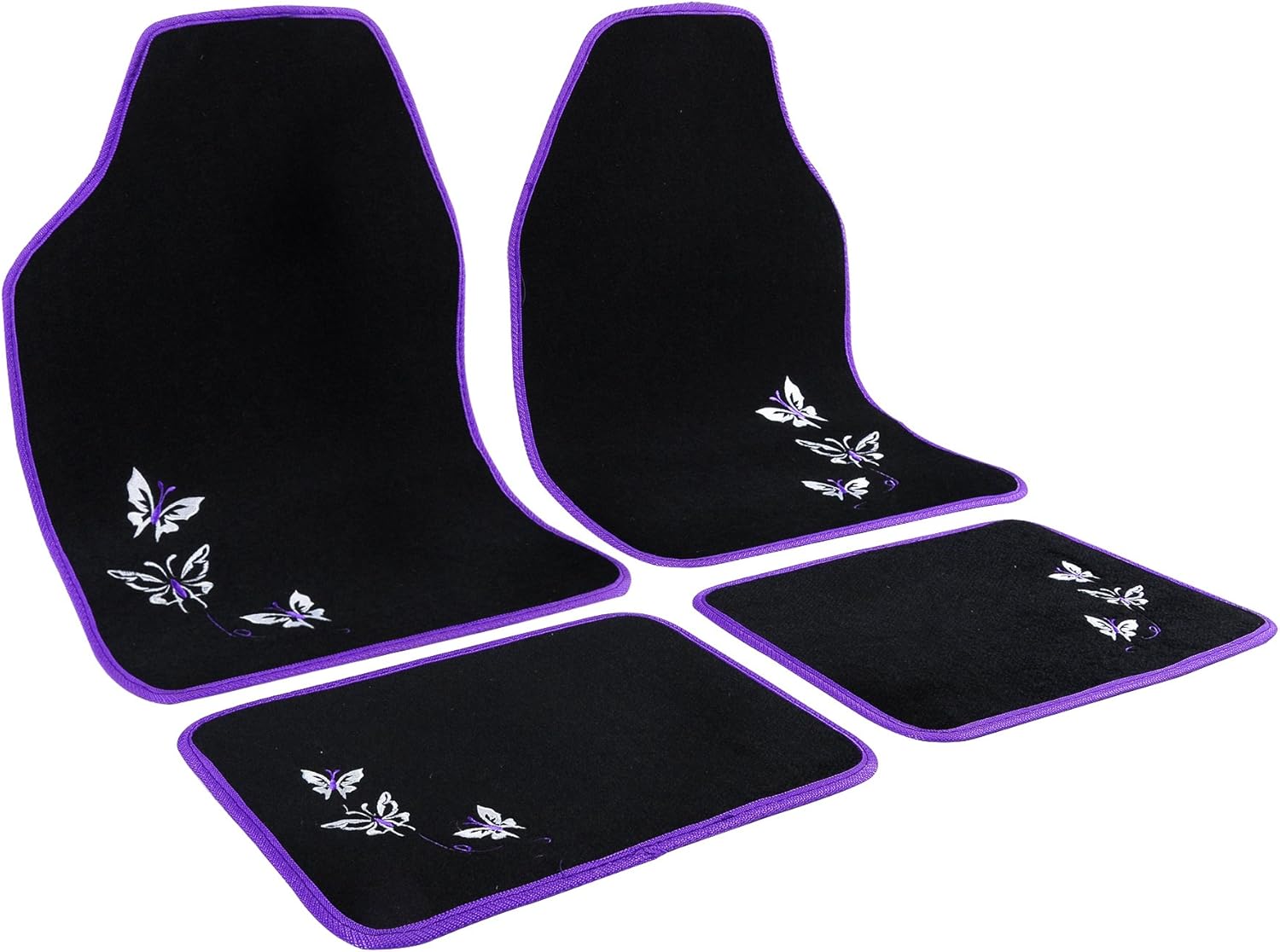 WOLTU AM7140 Universal Non-Slip Carpet Car Floor Mats Set of 4 Pieces Front & Re...