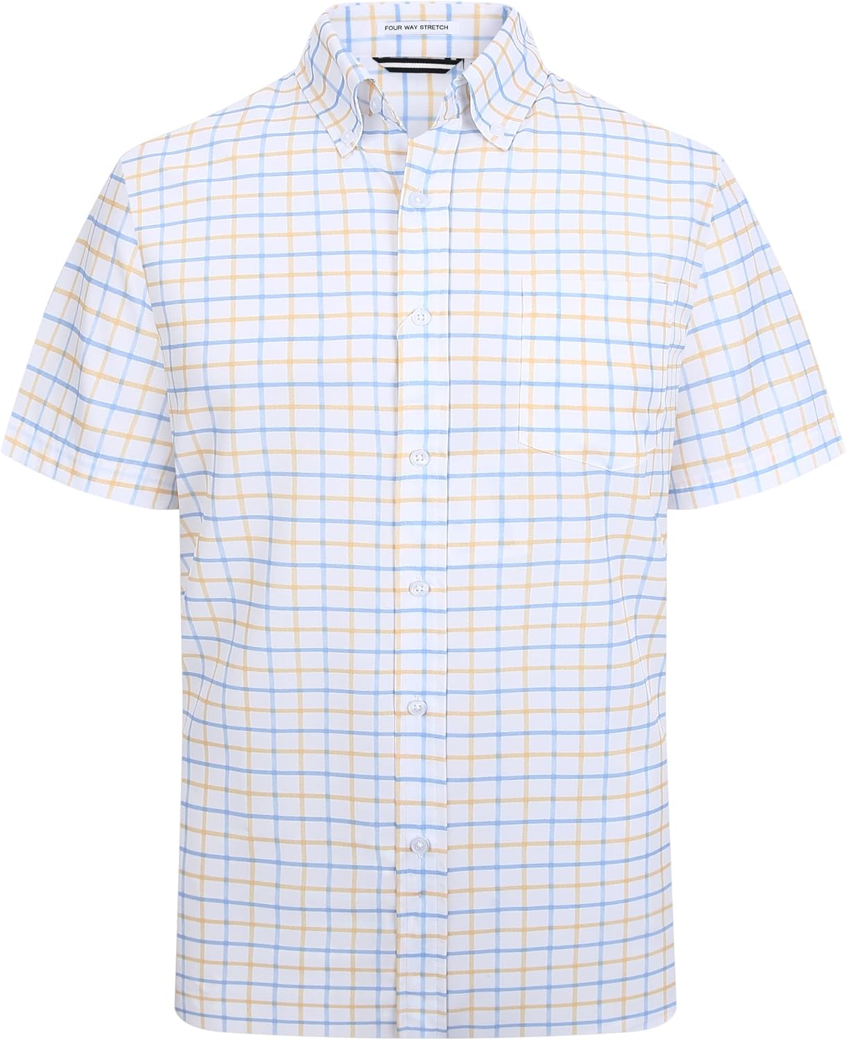 Alex Vando Mens Button Down Shirts Wrinkle Free 4-...