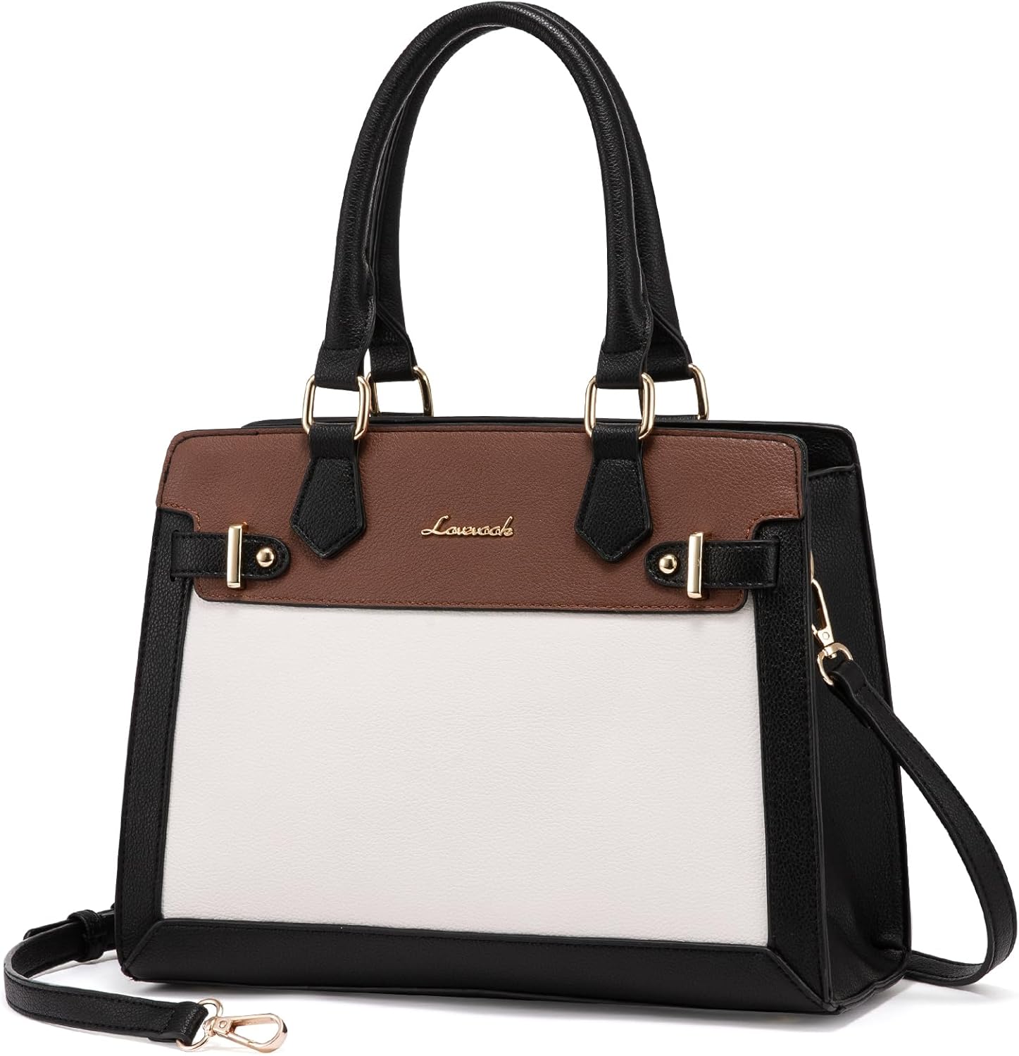 LOVEVOOK Purses and Handbags for Women, Tote Shoulder Bag Satchel Black Purse an...