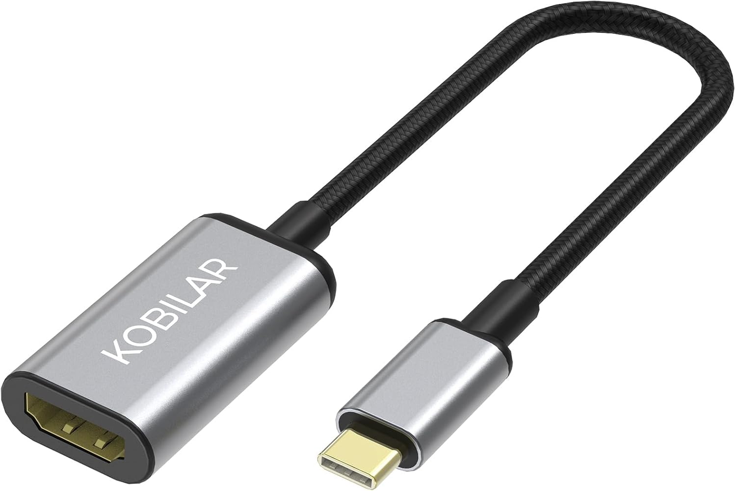 USB C to HDMI Adapter - High Resolution（4K@60Hz） Type C to HDMI Aluminum Shell...