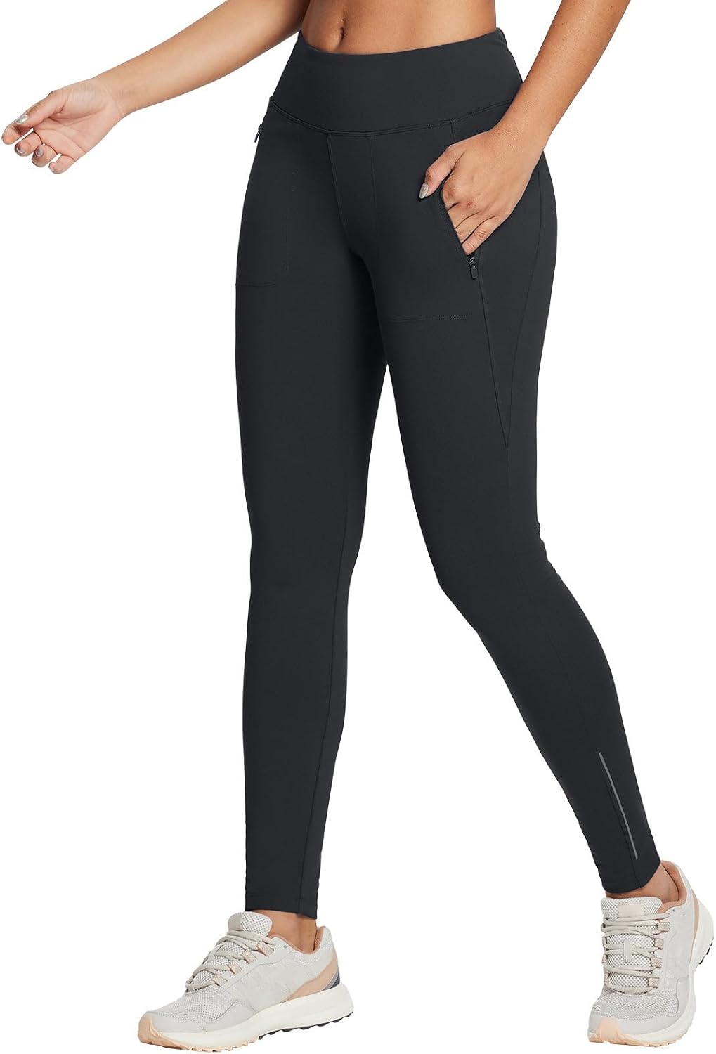 BALEAF Women's Fleece Lined Leggings Water Resistant Winter Clothes Running Tigh...