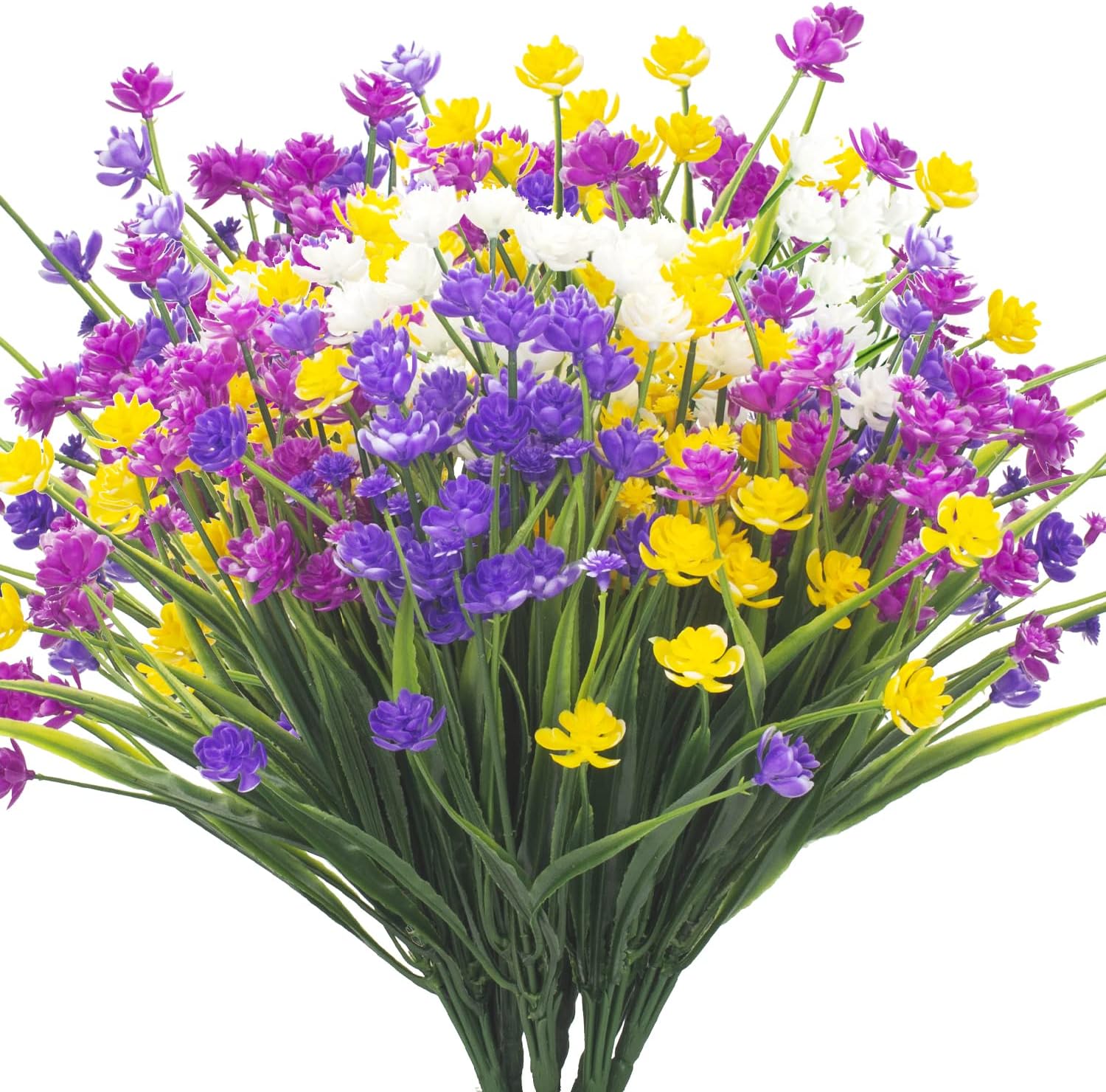 8 Bundles Artificial Daffodil Outdoors Flowers (Mix-Daffodil)