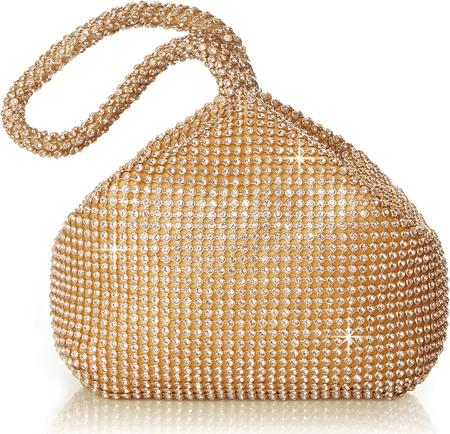 BABEYOND Women's Rhinestone Clutch Evening Bags Sparkly Glitter Triangle Purse f...