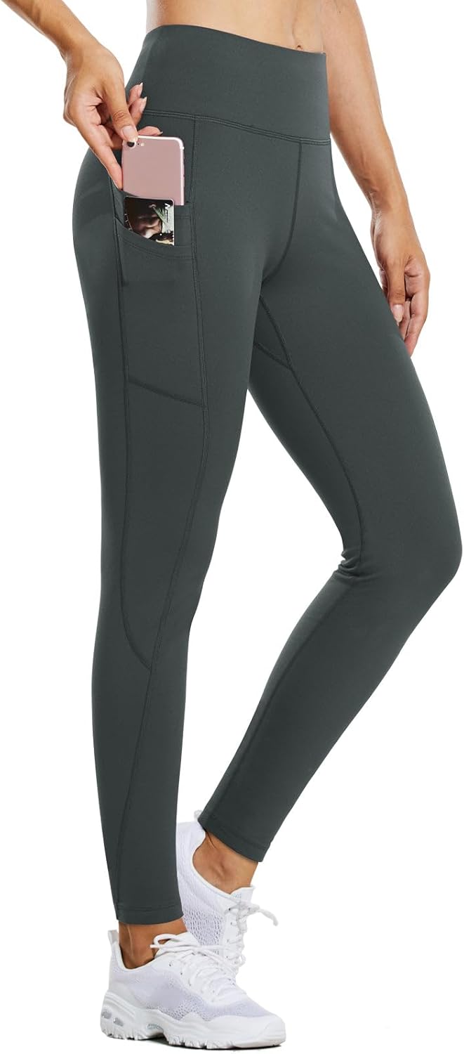 BALEAF Women's Fleece Lined Leggings Water Resistant High Waisted Thermal Winter...