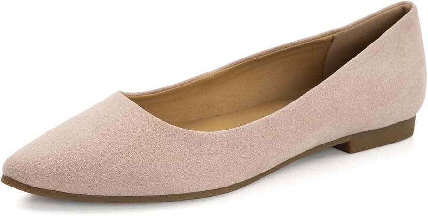 FUNKYMONKEY Women's Classic Ballet Flats Casual Comfort Slip On Flats Shoes 5.5...