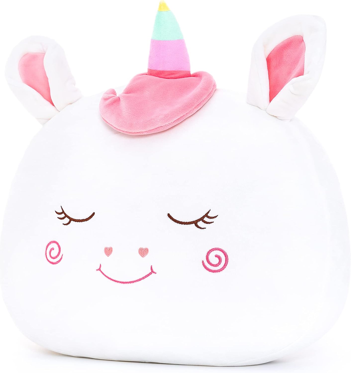 Lazada Stuffed Unicorn Pillow Plush Girl Toys Gift for Toddler for Girls White 1...