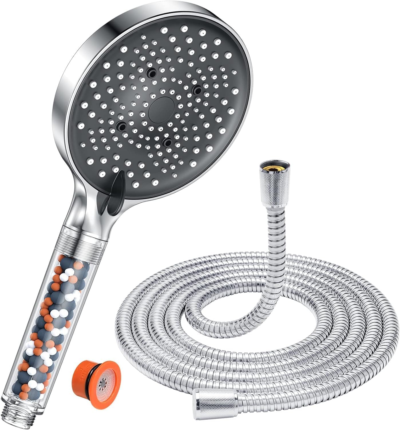 Filter Shower Head and Hose,YEAUPE PRO 6 Modes Remove Residual Chlorine Water So...