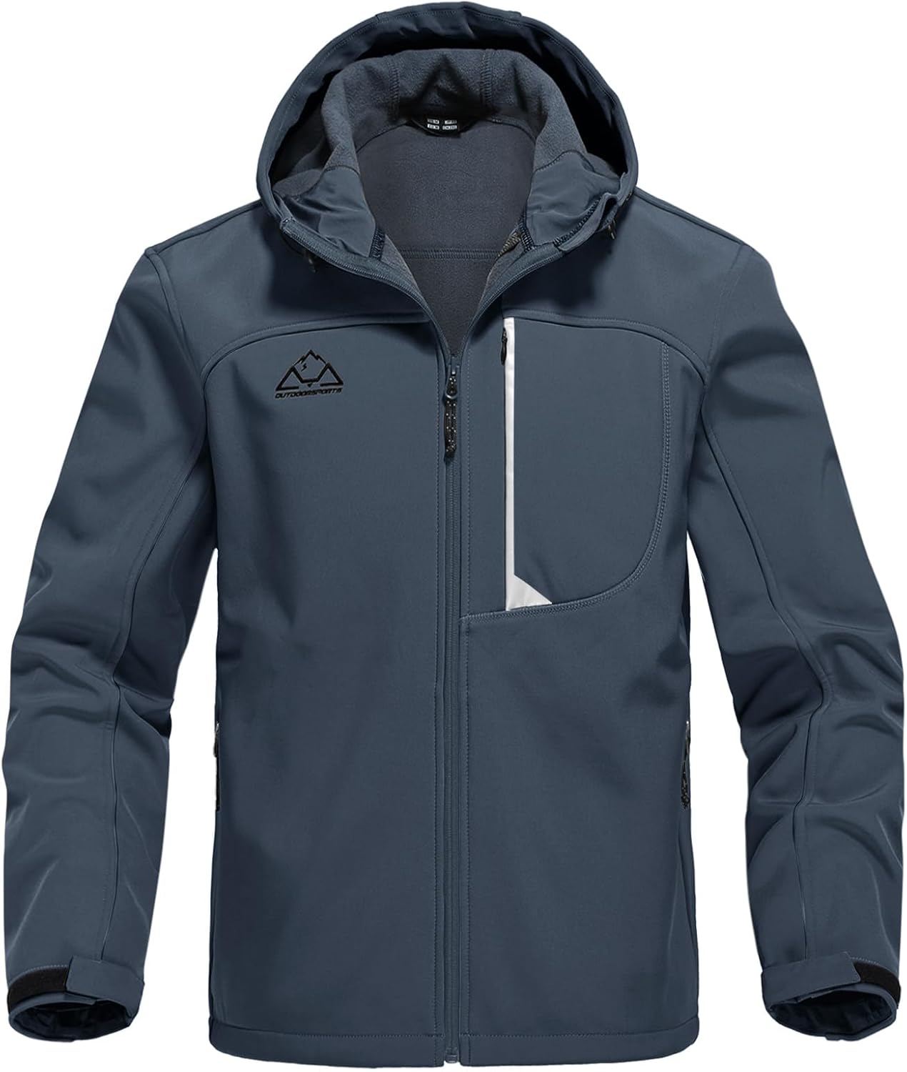 Rdruko Men's Soft Shell Jacket Fleece Lined Waterproof Lightweight Hiking Hooded...