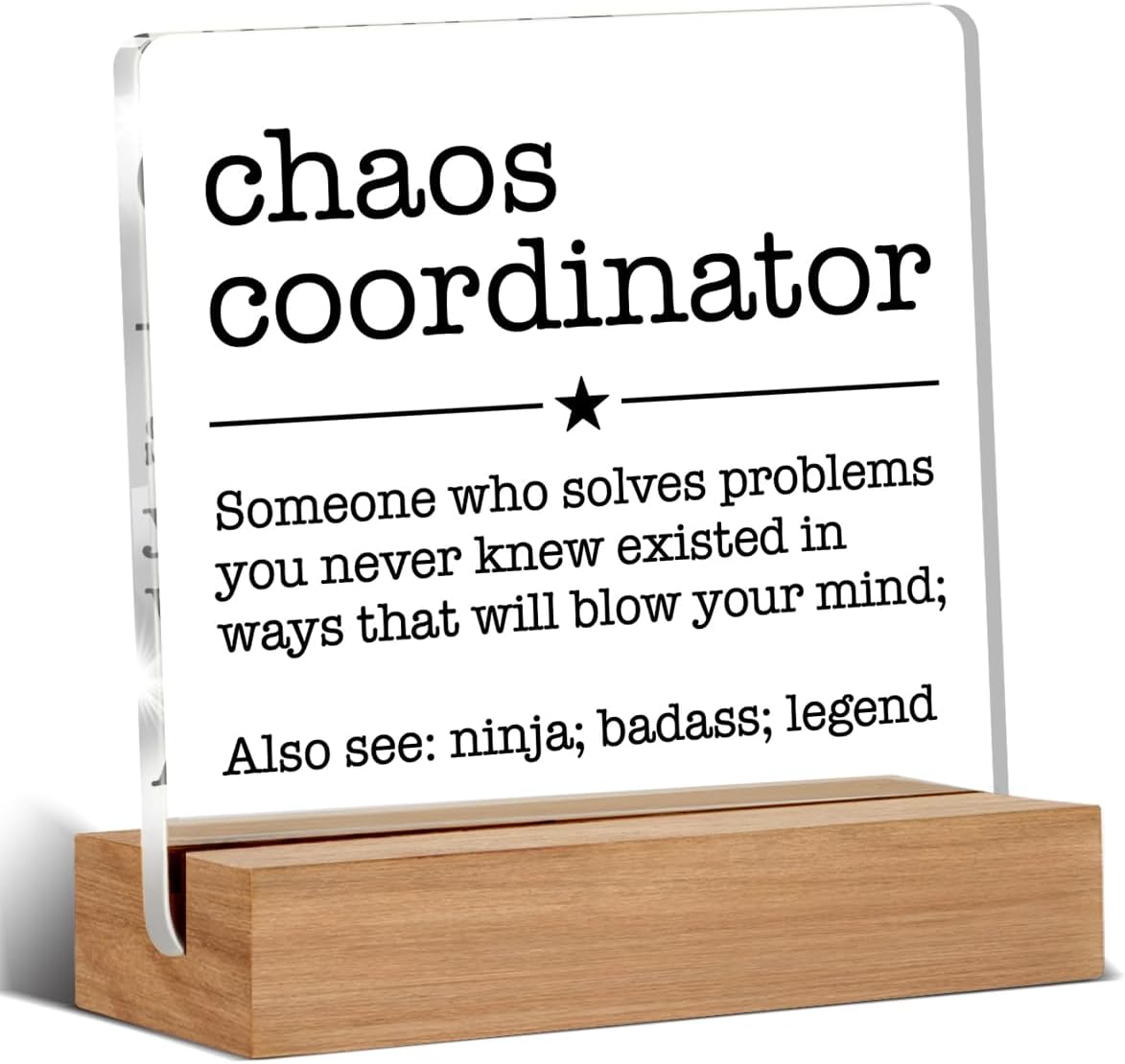 Chaos Coordinator Gift for Manager Leader Coworker Boss Mentor Thank You Gifts C...