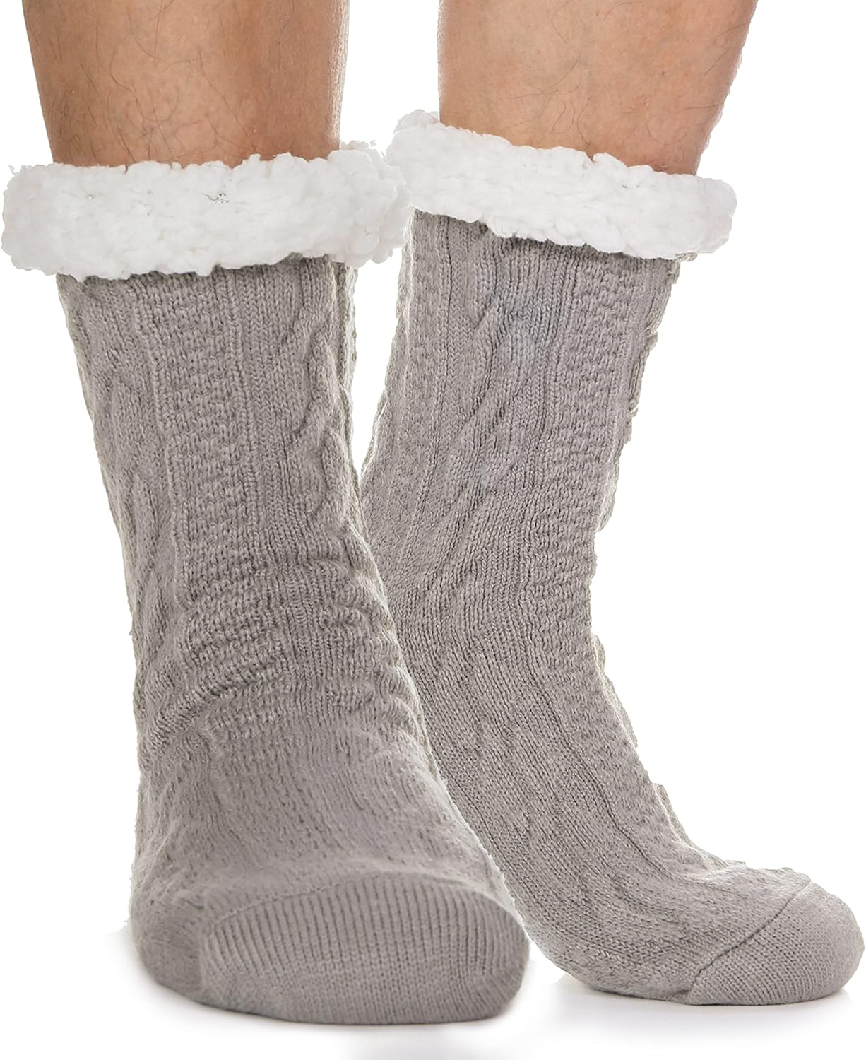 EBMORE Mens Slipper Fuzzy Socks Winter Cozy Fluffy Cabin Warm Fleece Soft Comfy...