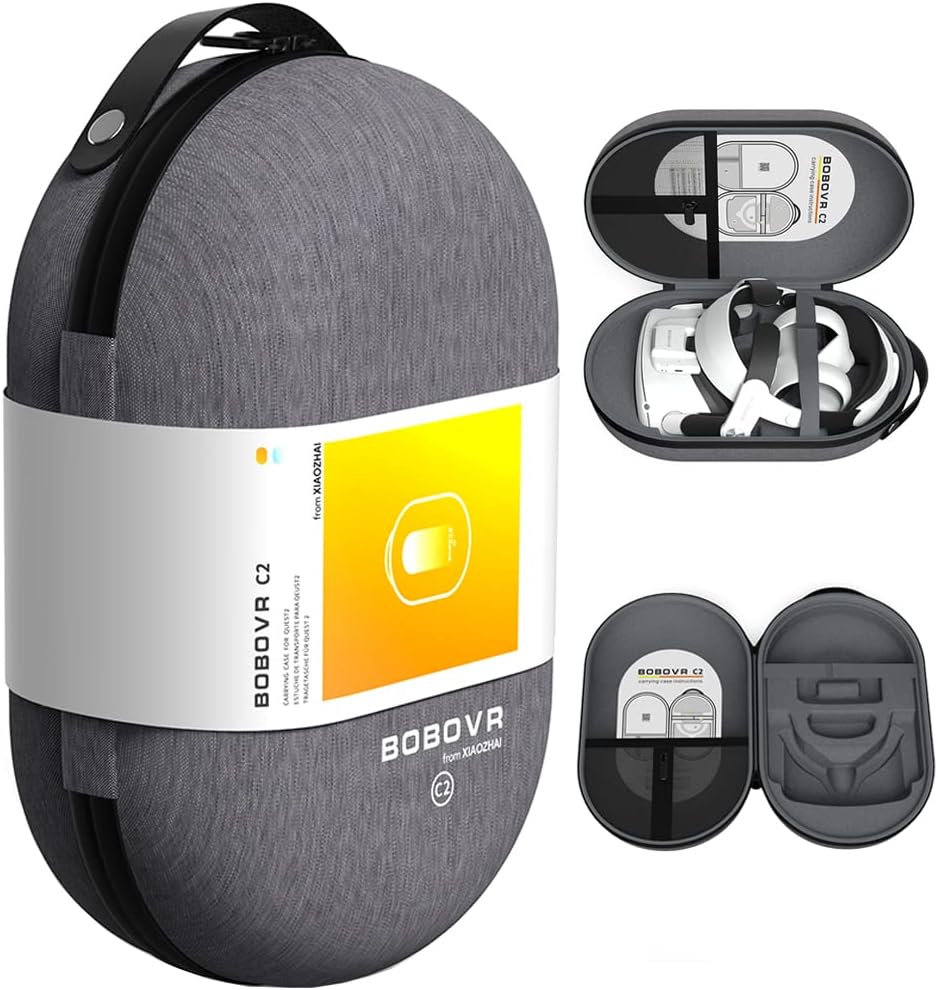 BOBOVR C2 Carry Case for Oculus Quest 2 Large Capacity Travel Storage Box Compat...